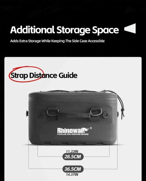 Rhinowalk Extended Waterproof Touring Bag for Side Case-MFT2306BK - Image 15