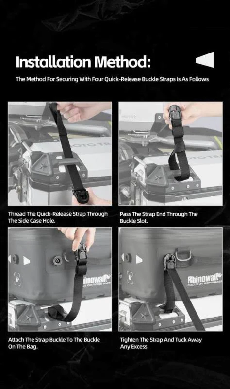 Rhinowalk Extended Waterproof Touring Bag for Side Case-MFT2306BK - Image 4