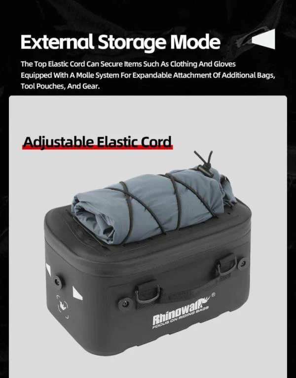 Rhinowalk Extended Waterproof Touring Bag for Side Case-MFT2306BK - Image 9
