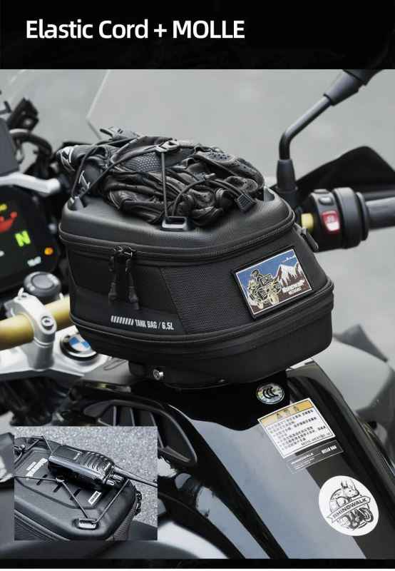 Rhinowalk Mechanic Series x 5.6L Magnetic Tank Bag Brown (MJX2011BN) - Image 5