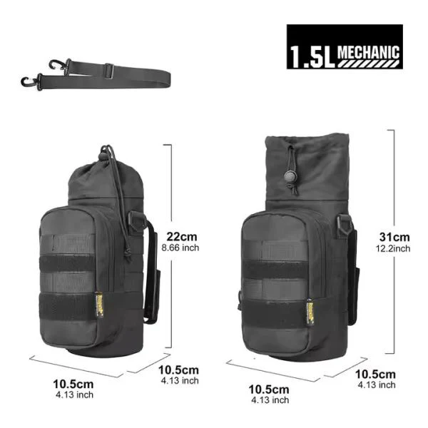 Rhinowalk Motorcycle Insulated Drink Holder 1.5 liter Bottle Pack Holder - MJX2006 - Image 2