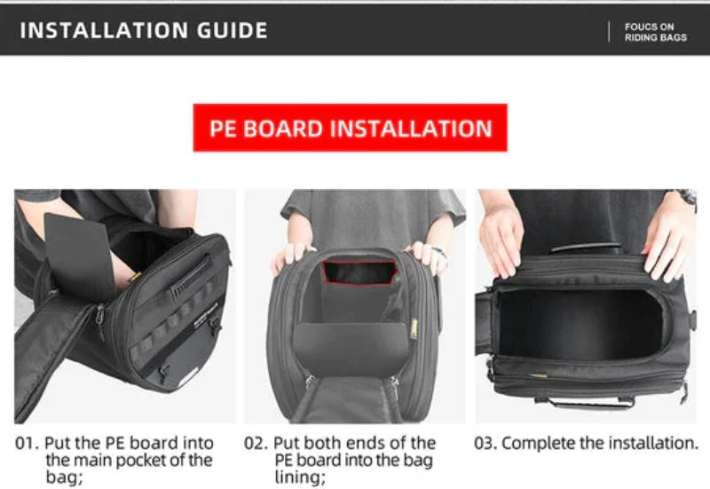 Rhinowalk Tunnel bag for scooter 15 ltr Underbone Motorcycle Bike Seat Pack with Molly System (MTR5001) - Image 18