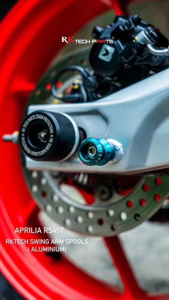 Rk Tech Combo Kit 1 – Aprilia Rs457 Fork Protectors & Axle Riders - Image 3