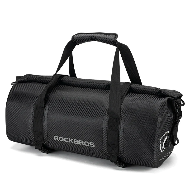 ROCKBROS Motorcycle Rear Tail Bag Saddle Bag Luggage Storage Pannier Waterproof 50L (30140073001)-Black - Image 15