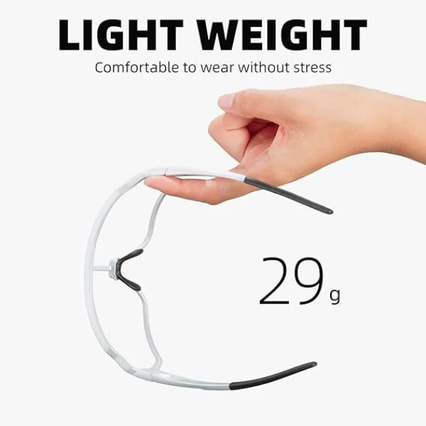 ROCKBROS Photochromic Sunglasses Reduce Wind Resistance (10168)-White - Image 4