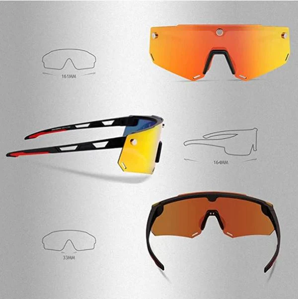 ROCKBROS Polarized Glasses Two Lens for Replace (SP213BL)-Blue - Image 3