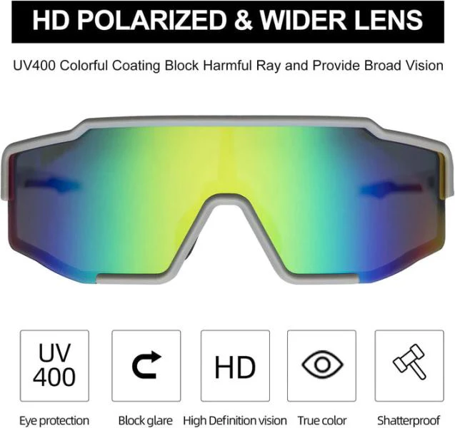 ROCKBROS Polarized Sunglasses Tac Polarized & UV403 Protection (SP225GB)-Grey - Image 2