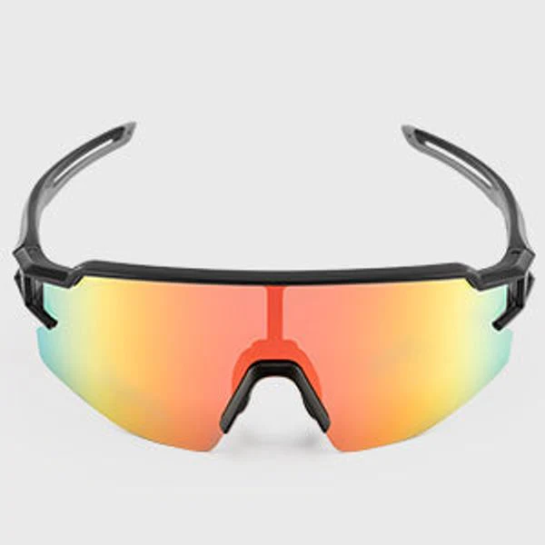 ROCKBROS-Ultralight Polarised Sports Sunglasses 22g (10179BK)-Orange Black - Image 2