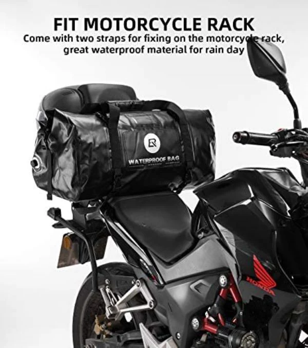 ROCKBROS Waterproof Duffel Bag 60L Motorcycle Travel Dry Duffel Bag Black-AS-005BK - Image 3