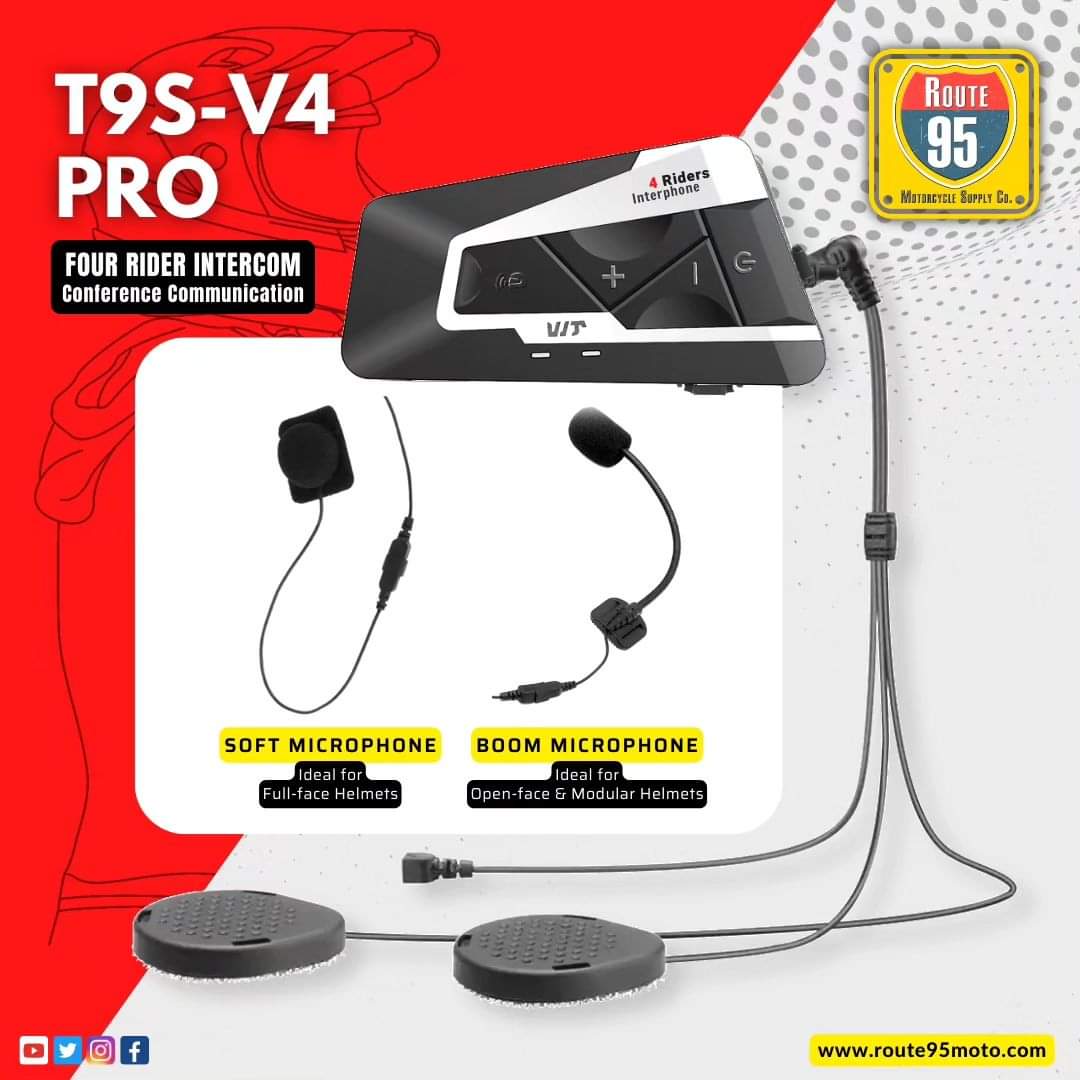 Route95 T9S V4 Pro Bluetooth Intercom - Image 2