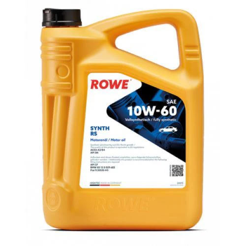 Rowe Engine Oils Hightec Synth RS SAE 10W-60 (5L)- 20070-0050-99