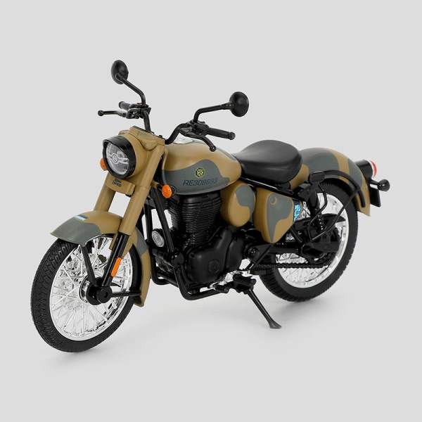 Royal Enfield 1:12 New Classic 350 Scale Model (Commando Sand) - Image 4