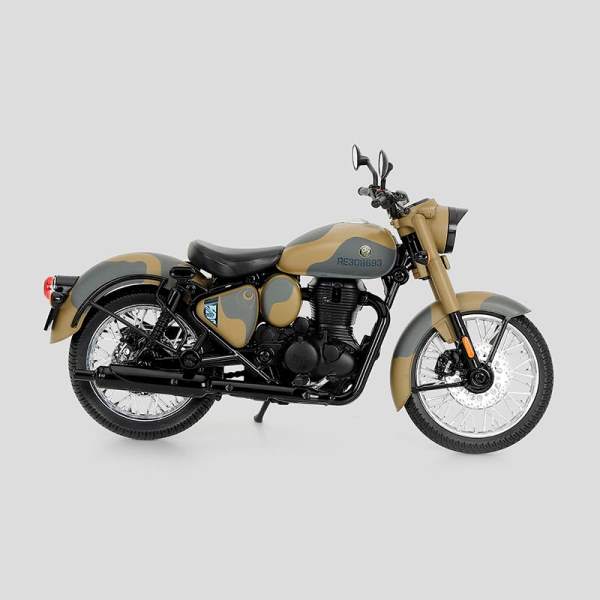 Royal Enfield 1:12 New Classic 350 Scale Model (Commando Sand) - Image 5