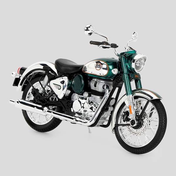 Royal Enfield 1:12 New Classic 350 Scale Model (Emerald) - Image 3