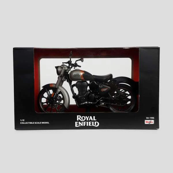 Royal Enfield 1:12 New Classic 350 Scale Model (Gun Grey) - Image 2