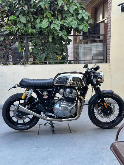 SS Motocorp-Royal Enfield-2 x 1 Full System Exhaust with SLIM CAN - Interceptor 650 / Continental GT 650 - SS Motocorp