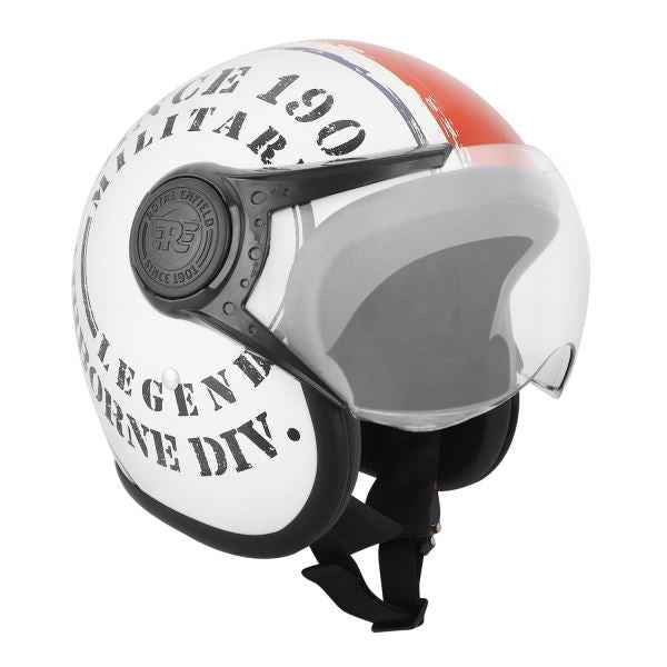 Royal Enfield Airborne Div Off White Helmet - Image 6