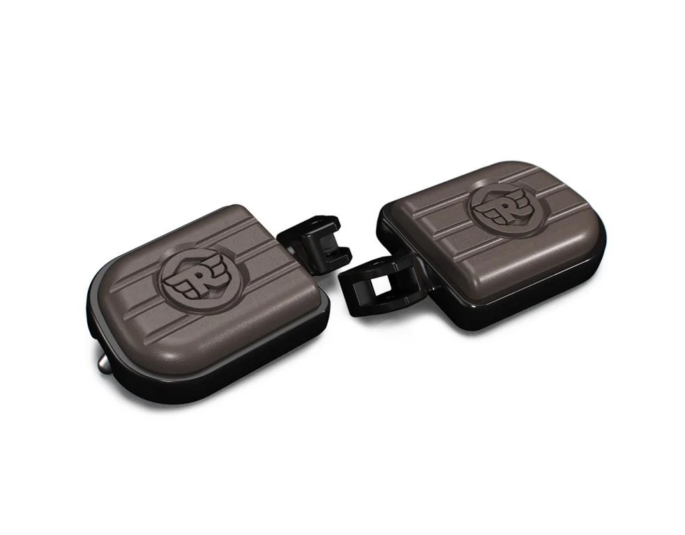 Royal Enfield–Brown And Black Deluxe Footpegs for Classic 350- KXA00182