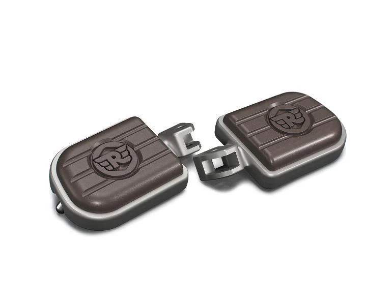 Royal Enfield–Brown And Silver Deluxe Footpegs for Meteor 350 - KXA00181