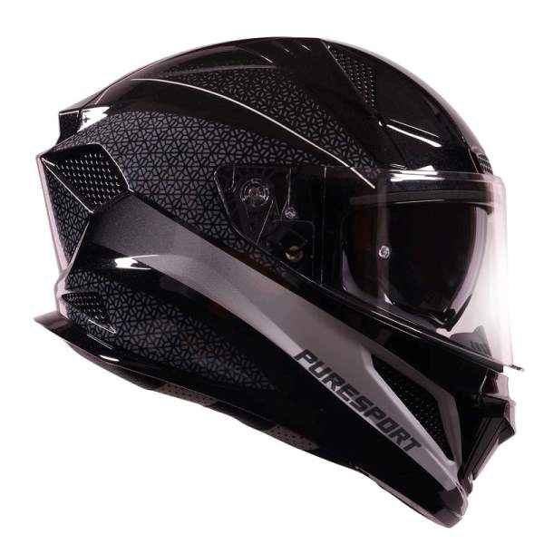 Royal Enfield Crossair Puresport Gradient Full Face Helmet Gloss Grey - Image 4