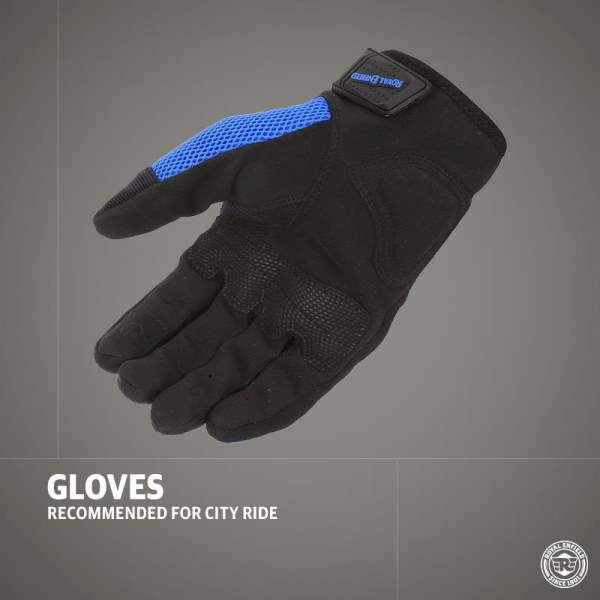 Royal Enfiled Rambler V3 Gloves Blue - Image 3