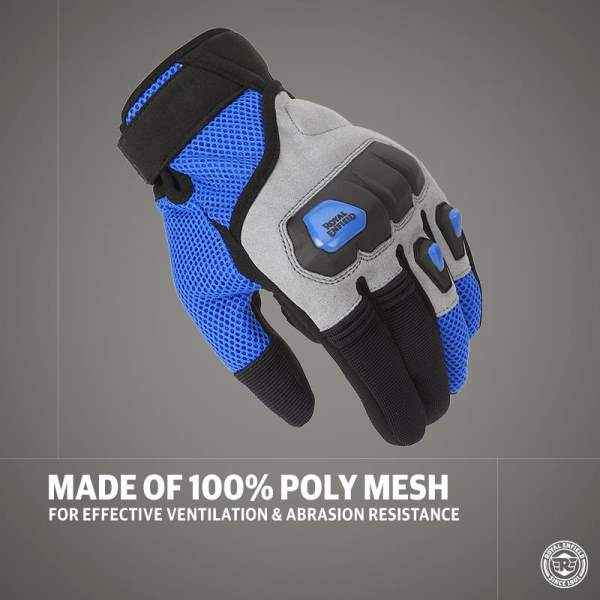 Royal Enfiled Rambler V3 Gloves Blue - Image 4