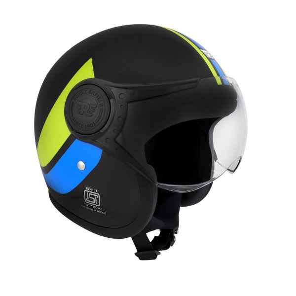 Royal Enfield Dual Wing 1901 Black Helmet - Image 2