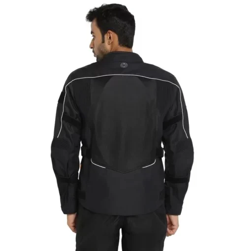 Royal Enfield Explorer V4 Pro Black Riding Jacket - Image 4
