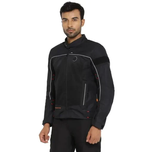 Royal Enfield Explorer V4 Pro Black Riding Jacket - Image 5