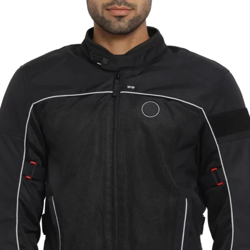 Royal Enfield Explorer V4 Pro Black Riding Jacket - Image 6
