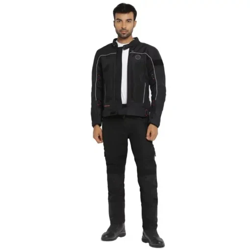 Royal Enfield Explorer V4 Pro Black Riding Jacket - Image 7