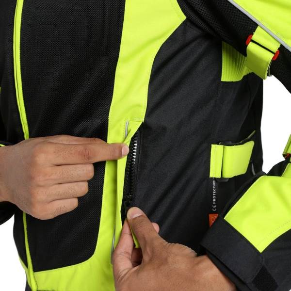Royal Enfield Explorer V4 Pro Green Riding Jacket - Image 2