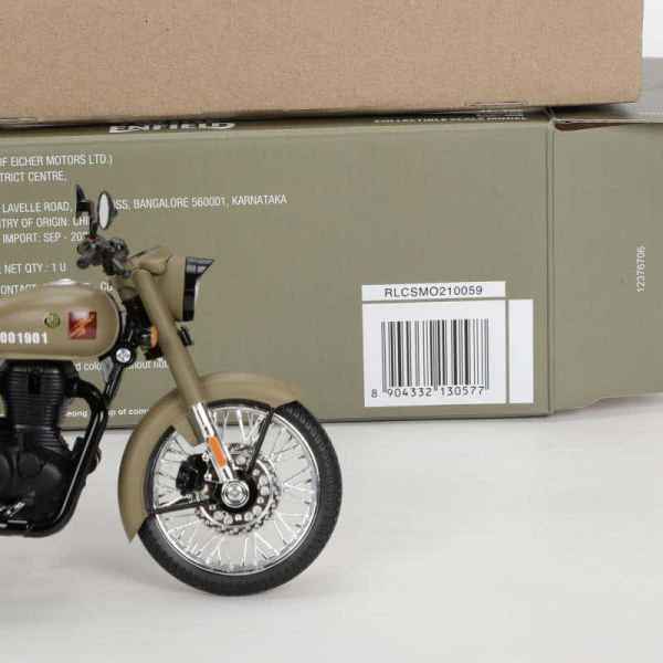 Royal Enfield Gears Classic 350 Signals Scale Model 1:12 Sandstorm - Image 4