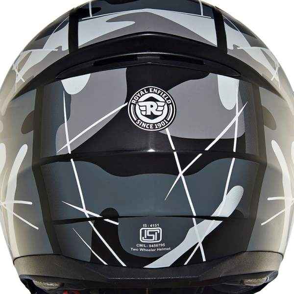 Royal Enfield Lightwing Modular Multi Camo Helmet Matt Black & Grey - Image 7