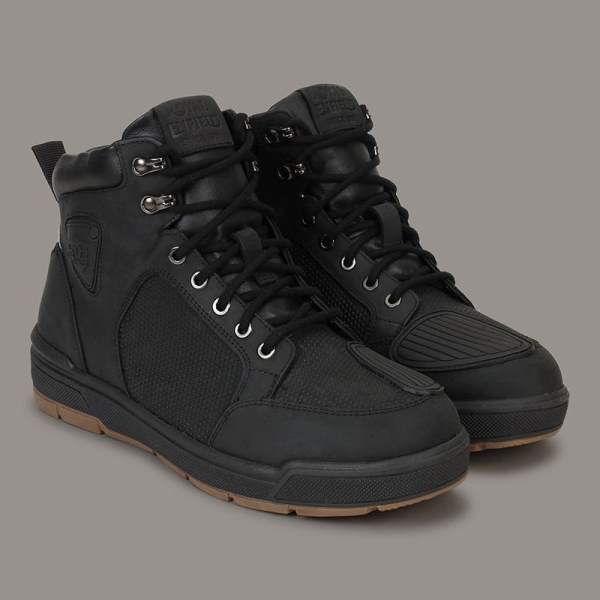 Royal Enfield - Nomad Waterproof Mid Ankle Boots (Black)