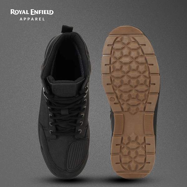 Royal Enfield - Nomad Waterproof Mid Ankle Boots (Black) - Image 6