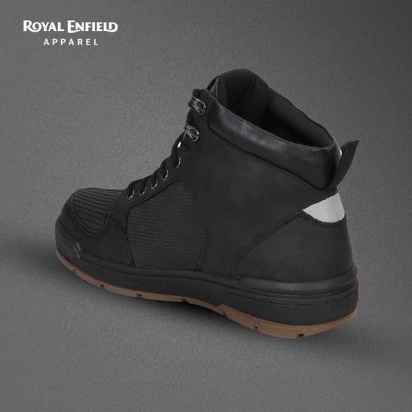 Royal Enfield - Nomad Waterproof Mid Ankle Boots (Black) - Image 7
