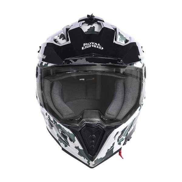 Royal Enfield Optimus Dual Sport Helmet Kamet White - Image 4