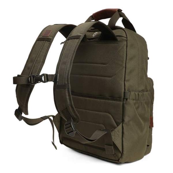 Royal Enfield Raveller Backpack Dark Olive & Brown - Image 8