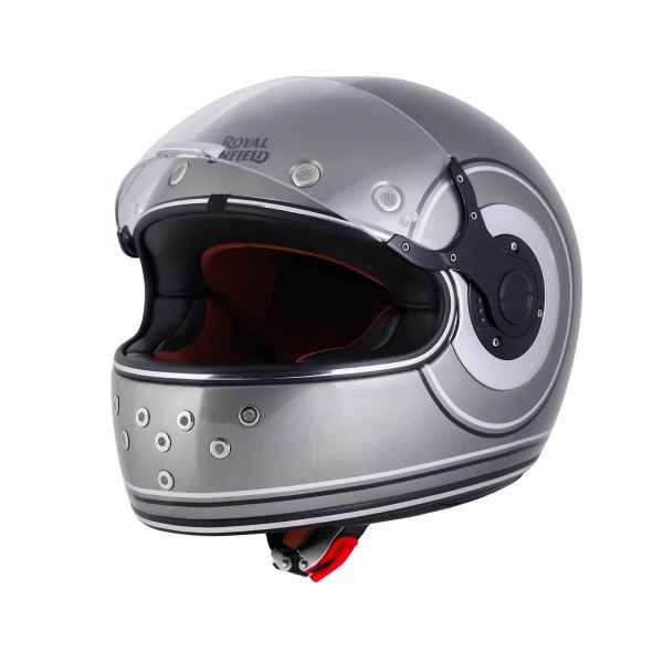 Royal Enfield RF1 FF Meteor Ring Id Abs Gloss Gun Grey Helmet - Image 4