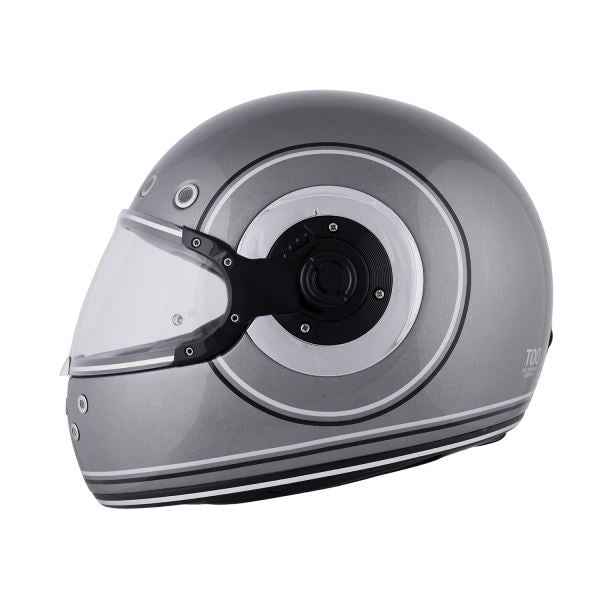 Royal Enfield RF1 FF Meteor Ring Id Abs Gloss Gun Grey Helmet - Image 6