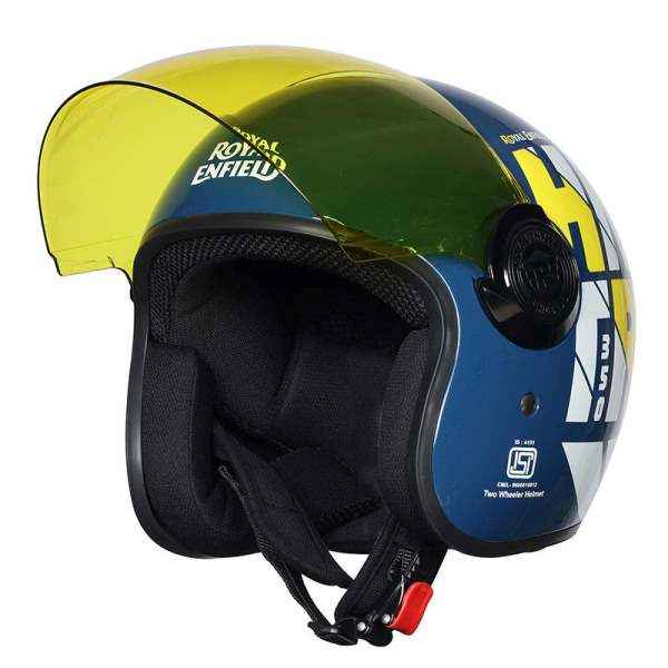 Royal Enfield Copter Hunter Helmet Lagoon Blue - Image 3