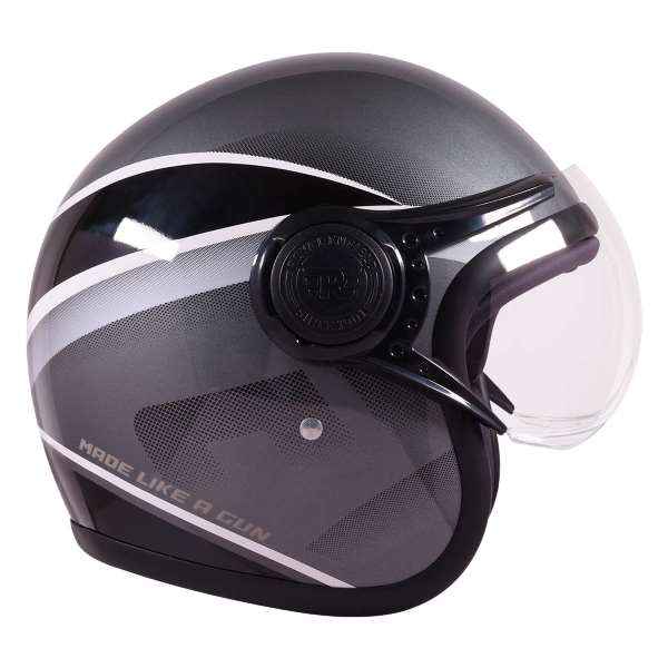 Royal Enfield Jet Open Face Sonic Helmet Grey - Image 4