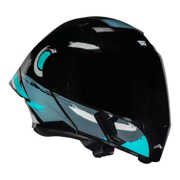 Royal Enfield Stealth Modular Helmet (Brushed Gloss-Teal) - Image 2
