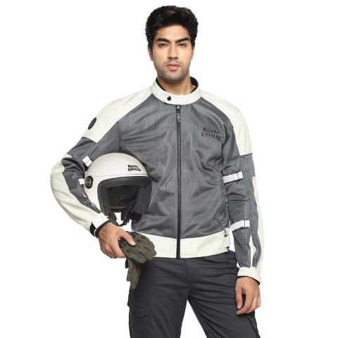 Royal Enfield Streedwind V2 Riding Jacket - GREY - Image 3