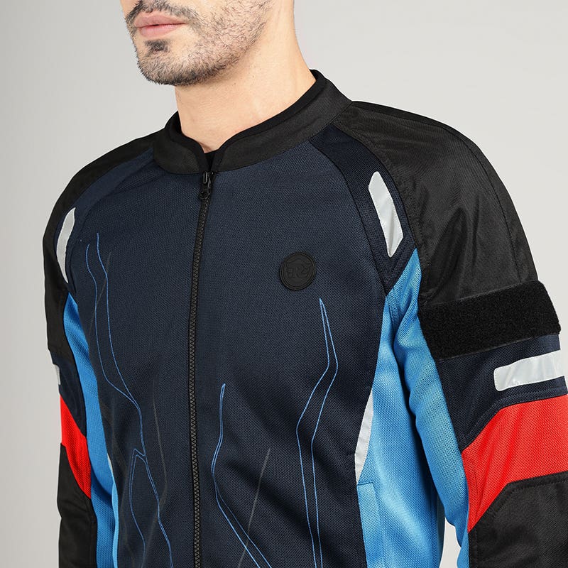Royal Enfield Streetwind Eco 2 Navy Riding Jacket - Image 12