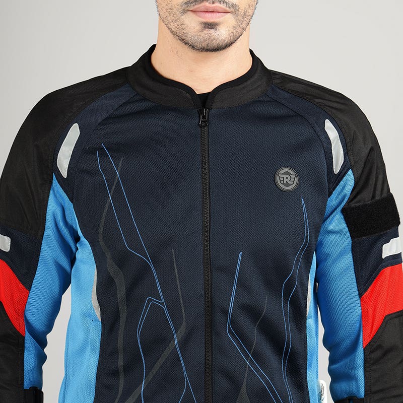 Royal Enfield Streetwind Eco 2 Navy Riding Jacket - Image 8