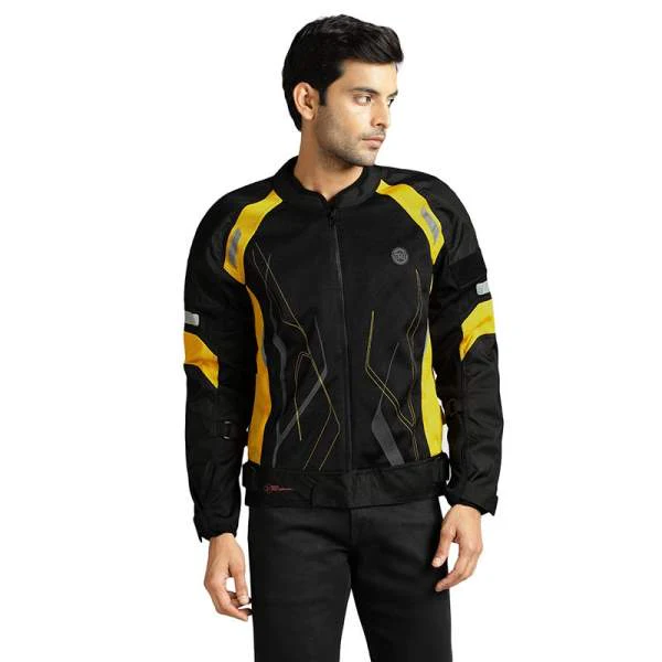 Royal Enfield Streetwind Eco 2 Yellow Riding Jacket - Image 11
