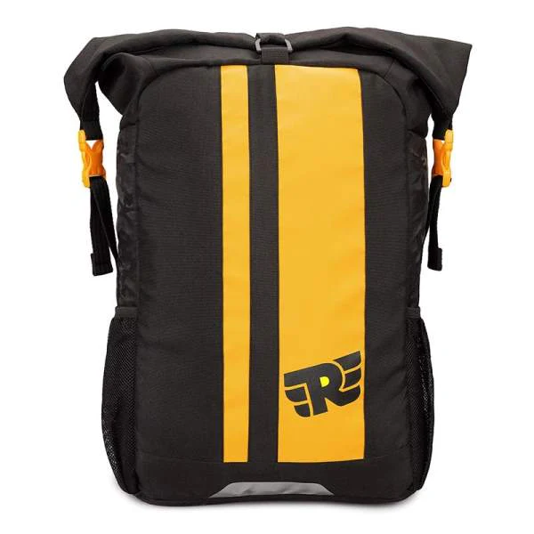 Royal Enfield Thik/Thin Stripes Roll Top Backpack - Yellow