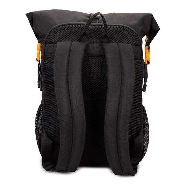 Royal Enfield Thik/Thin Stripes Roll Top Backpack - Yellow - Image 4